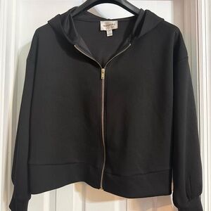 Black Zip-Up Hoodie